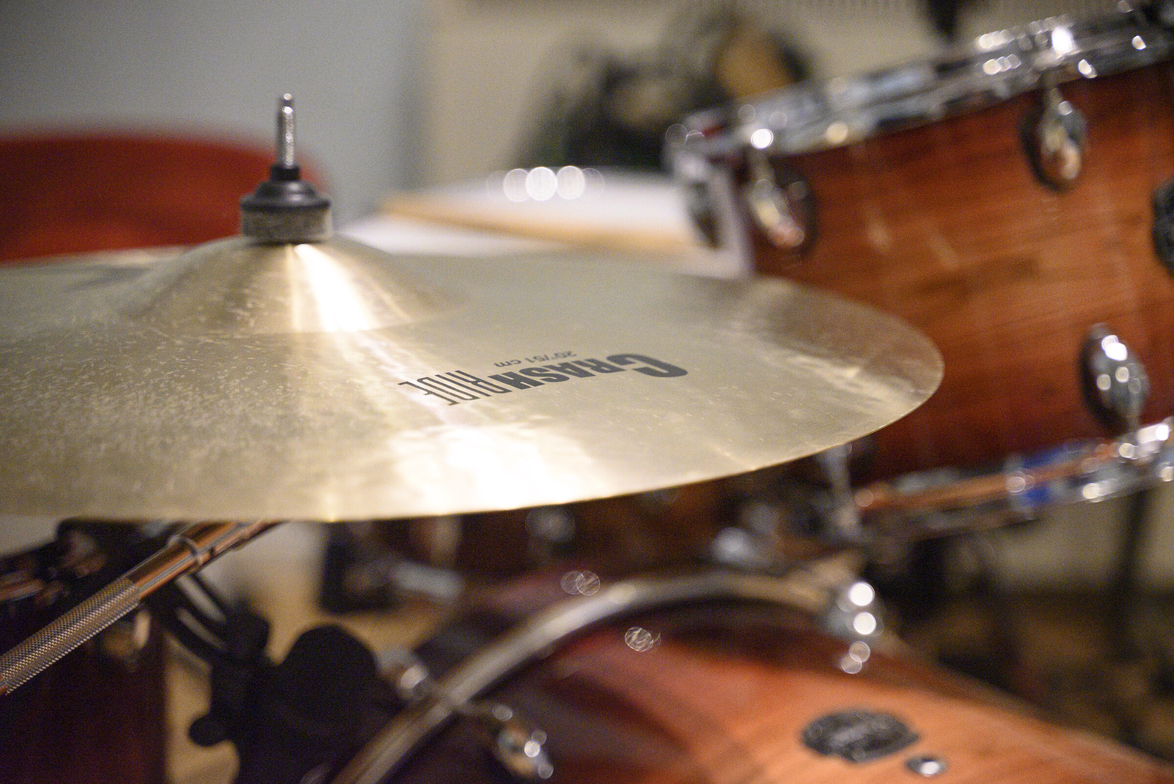 Hi-hat cymbal close-up