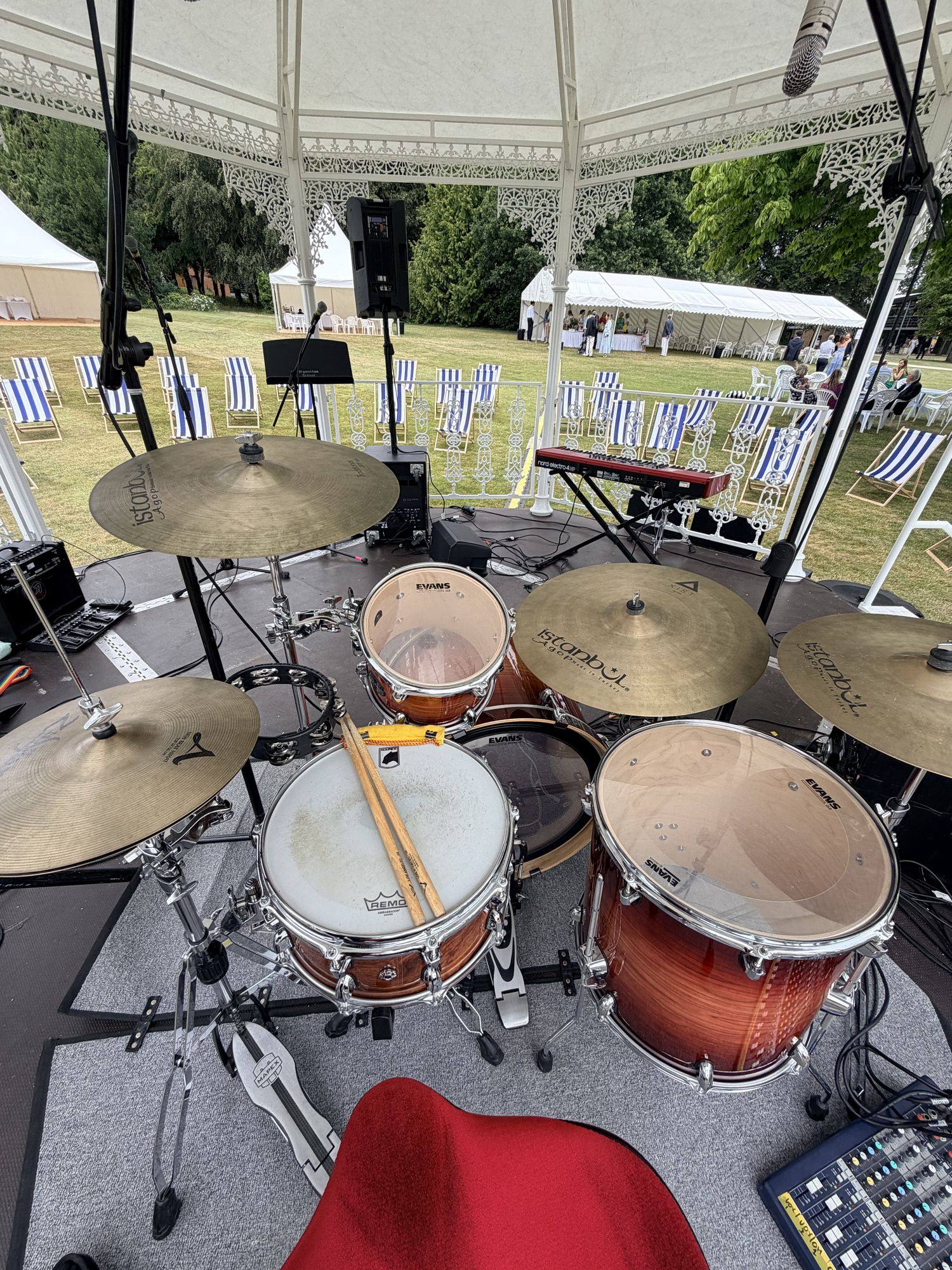 Outdoor gig set-up